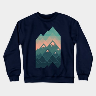 Geometric Mountains Crewneck Sweatshirt